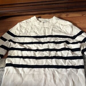 Striped Black and White women’s Sweater